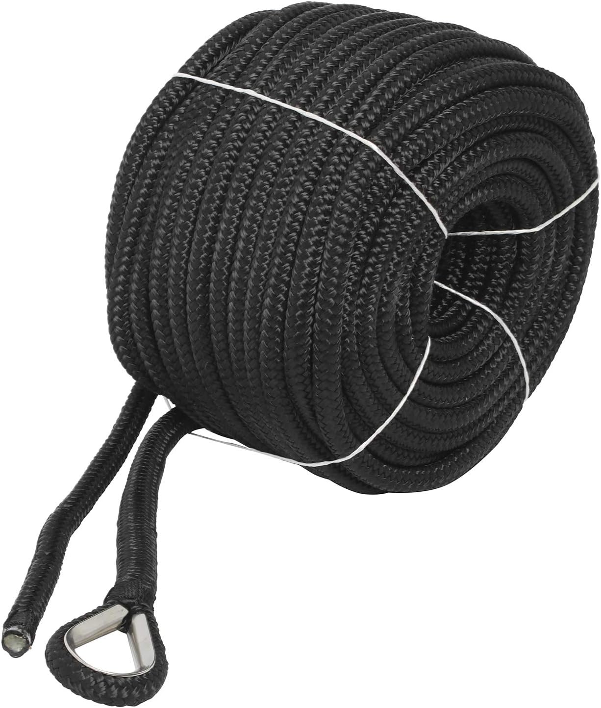 Línea anclaje nailon doble trenza 1/2x100' acero inox