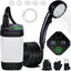 Ducha portátil campamento 6000mah con pantalla led 4 modos