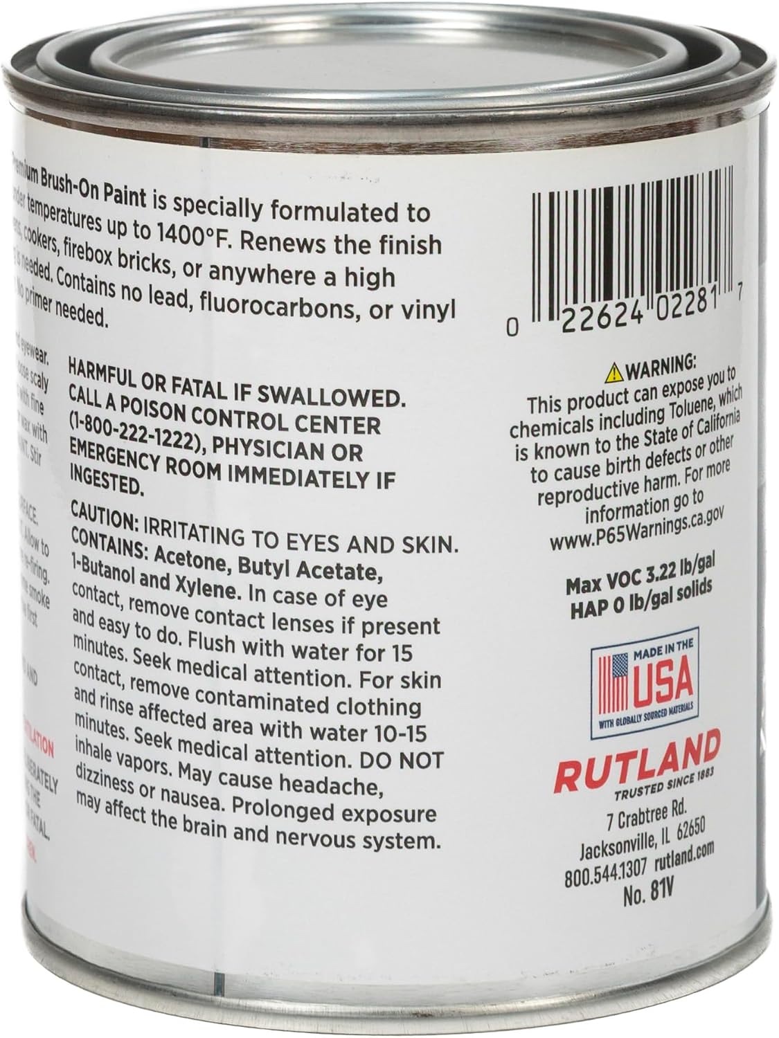Pintura alta temperatura 16oz color negro