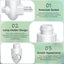 80 Luces Nocturnas Base Blanca Giratoria con Clip Plástico