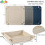 Charola cuero sintético beige para joyas y teléfonos