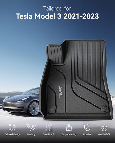 Tapetes TPE para Tesla Model 3 2021-23 negro completo
