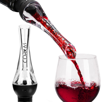 Aireador vino 2en1 boquilla decantador sin goteo