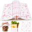 100 Hojas Papel Encerado Rosa Lazo Sandwiches