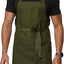 Delantal cocina unisex correa cruzada 2 bolsillos impermeable