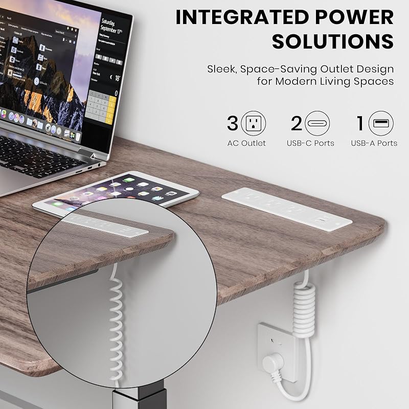 Toma cajón empotrada 3 USB 3 CA 5ft blanco