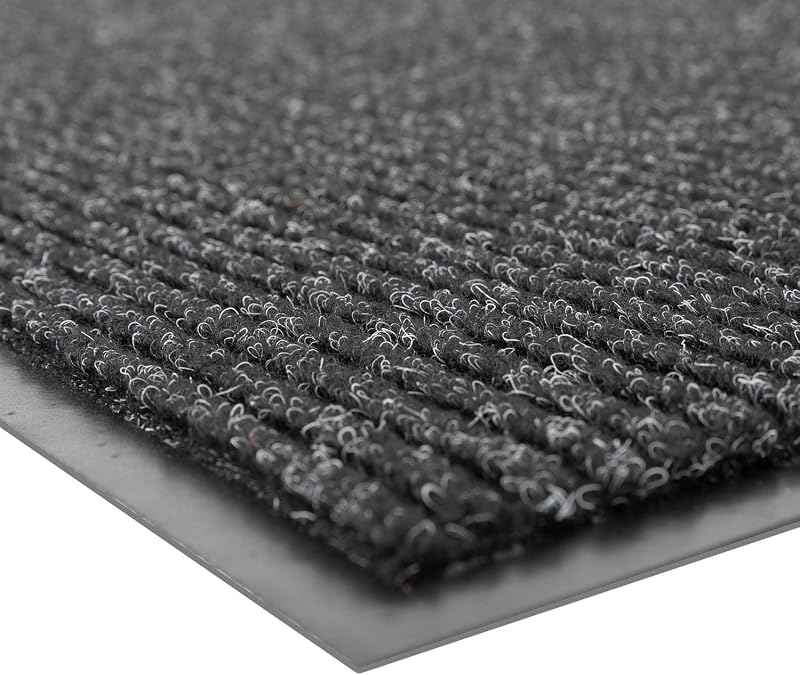 Alfombra entrada 3x10ft absorbente antiderrapante carbón