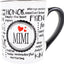 Taza cerámica 16oz regalo abuela y abuelo color blanco y negro