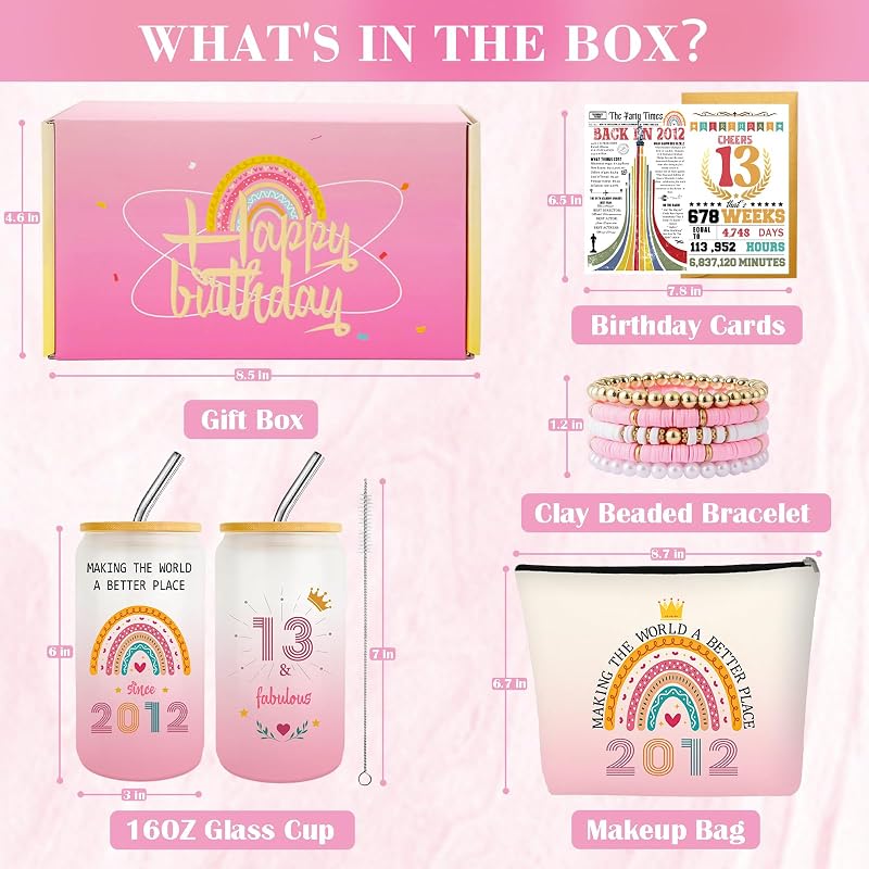 Set regalo para niña 13 años de cumpleaños