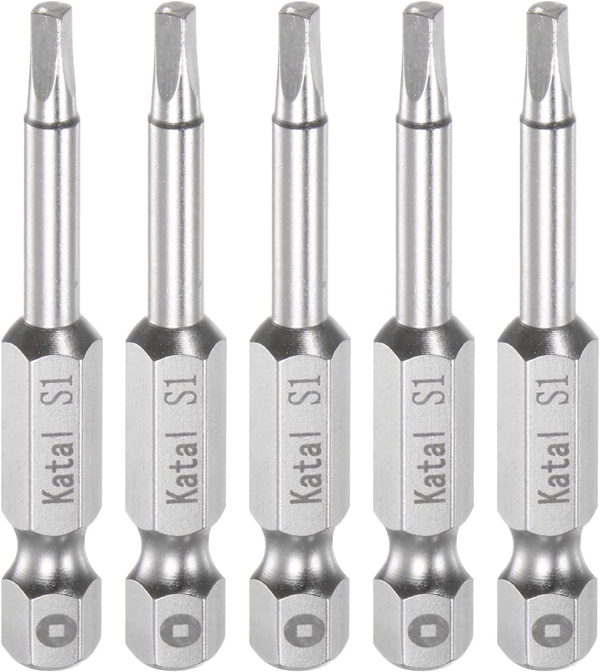 5 Pzas Destornillador Bit S1 1/4 Hex Magnético 2pulg