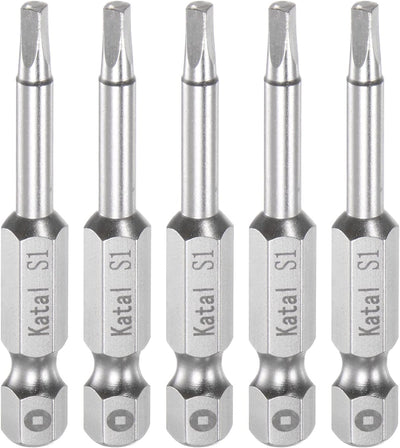 5 Pzas Destornillador Bit S1 1/4 Hex Magnético 2pulg