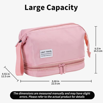 Neceser colgante mujer rosa bolsa maquillaje impermeable