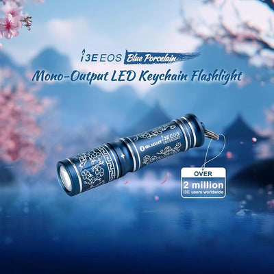 Lente PMMA linterna EDC 90 lúmenes compacta azul