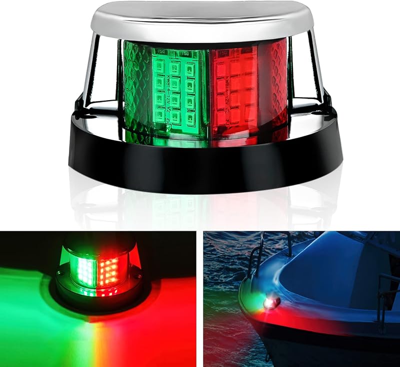 Luz navegación barco 24 LED rojo verde 12V Skeeter yate