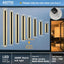 Lámpara pared exterior 47" IP65 negro