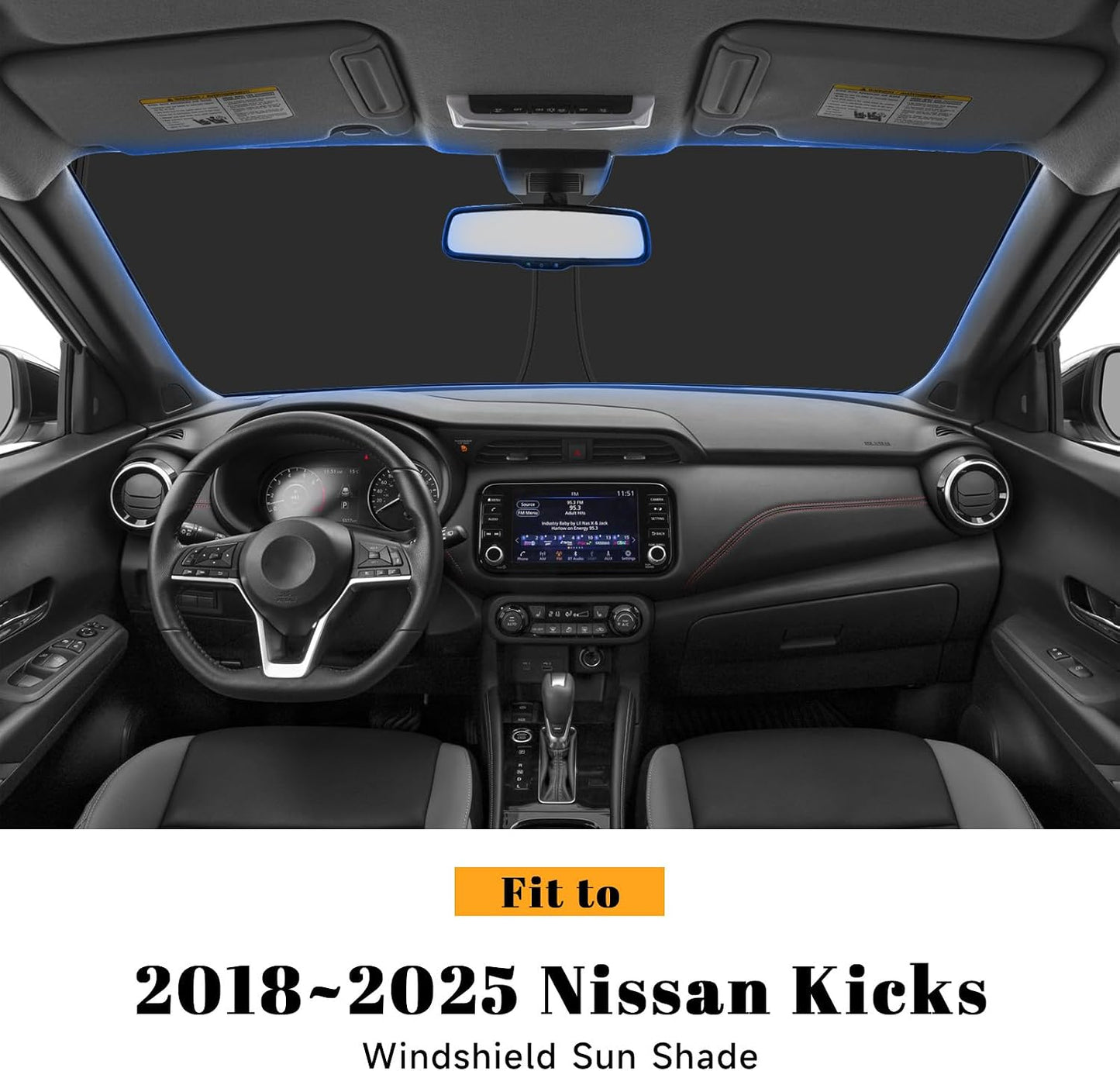 Parasol plegable reflectante para Nissan Kicks 18-26
