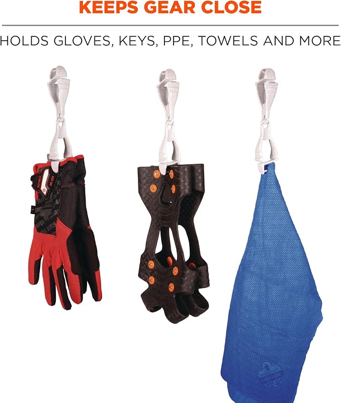 Portaclips para guantes con clips duales granito 100 pzas