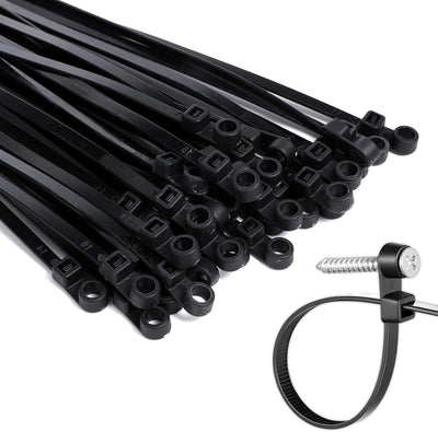 Bridas cable negro orificio 7.5pulg 75lbs pared interior