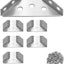 Soporte esquina acero inox 50uds conector universal muebles