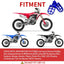 Estriberas aluminio CNC para motocicleta CRF50 XR50 XR110 azul