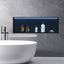 Nicho ducha LED RGB negro 30x12" acero inox