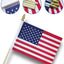 50 Banderas Americanas 4x6" Exteriores 4 de Julio