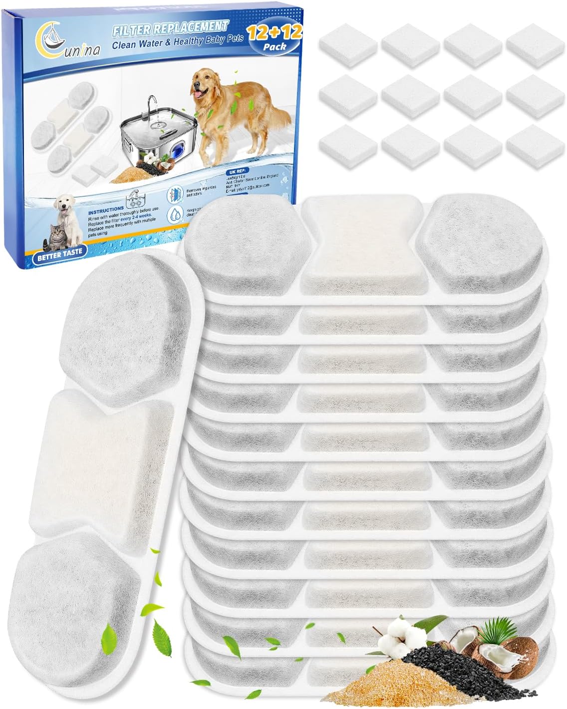 12 Filtros Fuente Agua Perros 3.2/4.2 Galones Acero Inox