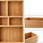Set 5 cajas organizadoras bambú para oficina cocina