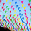 Banderas coloridas 260ft 150uds para carnaval y eventos