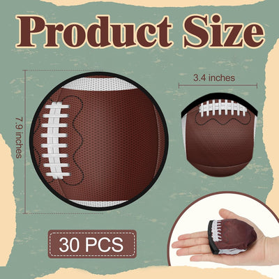 30 Ventiladores Plegables Diseño Rugby para Niños