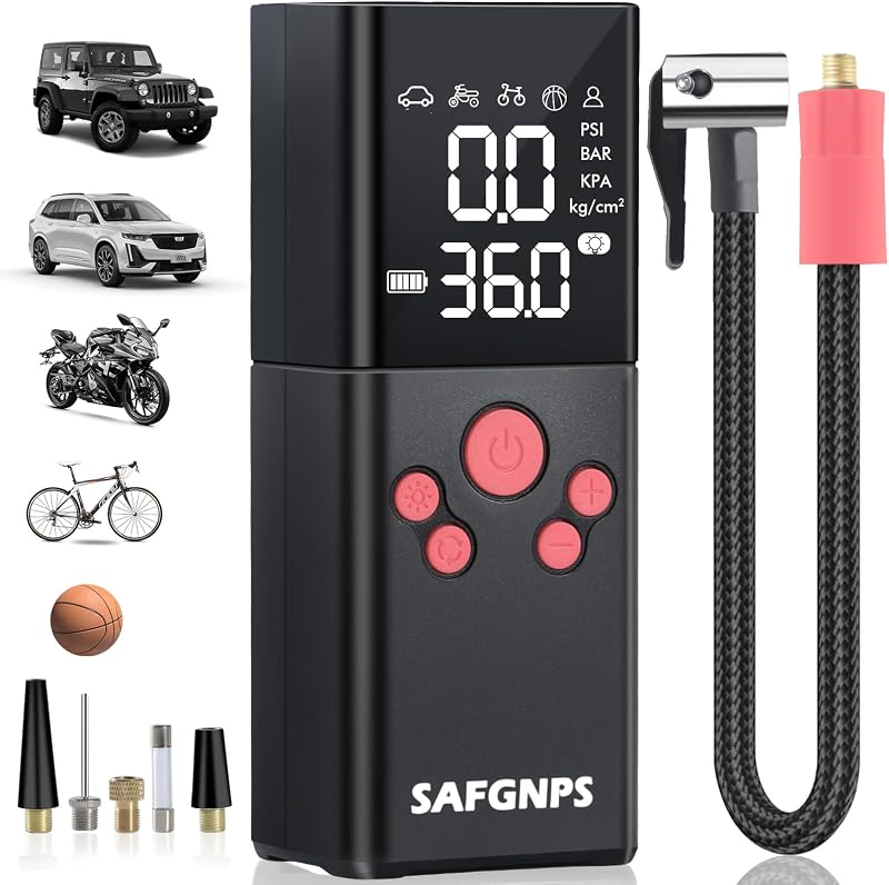 Inflador neumáticos portátil 150PSI inalámbrico coche