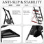 Escalera aluminio 6 escalones plegable negro 330lb
