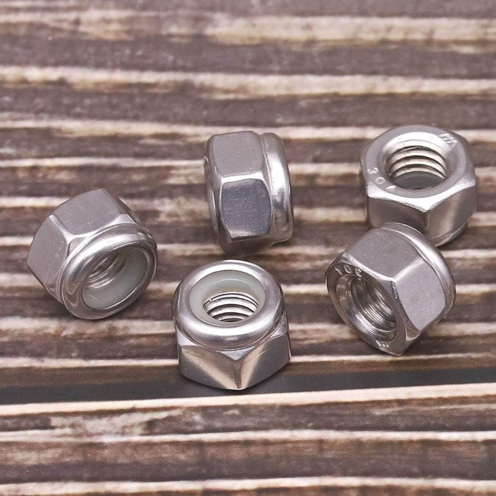 Tuercas bloqueo nailon acero inox 304 UNC paquete 100