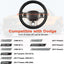 Cubierta volante Dodge RAM Charger Durango 89-11 Negro