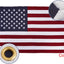 Bandera EE.UU. algodón 5x8ft interiores con ojales latón