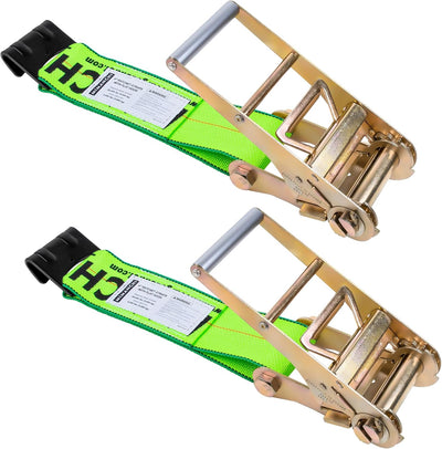 Correas trinquete 4pulg pack 2 para remolques y camiones