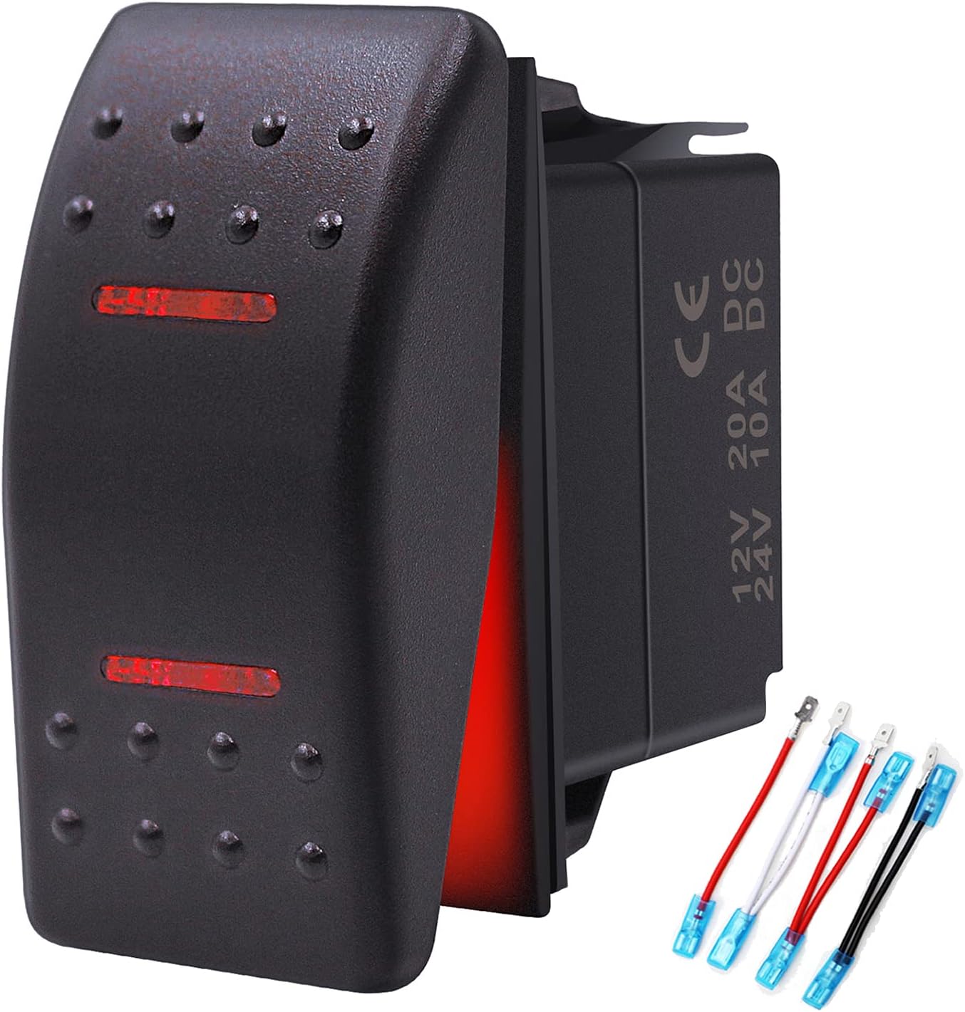 Interruptor basculante impermeable 12V 24V 7 pines vehículos