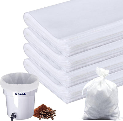 100 Filtros Café Frío para Cubos 5gal 20x20pulg