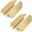 Tiradores gabinete latón cepillado dorado 5.7" 4uds