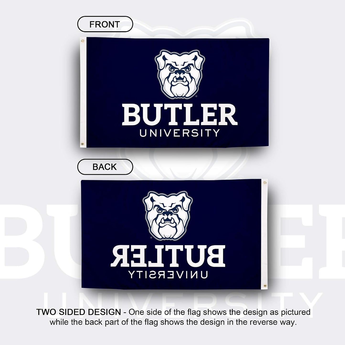 Bandera Bulldogs 3x5ft tela poliéster duradera
