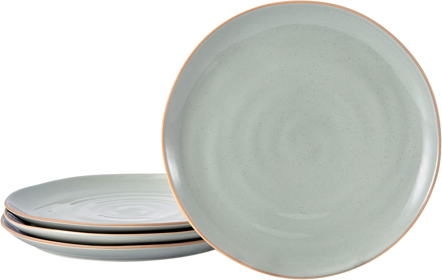 Set 4 platos cena gres 10pulg verde saúco para microondas