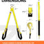 Correa remolque V-Bridle 2x4' 2450kg ganchos presión anillo