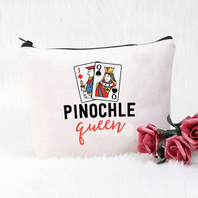 Bolsa cosméticos estilo reina pinochle mármol