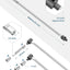 Barra disyuntor 1/2 pulg 610mm con extensión 125mm