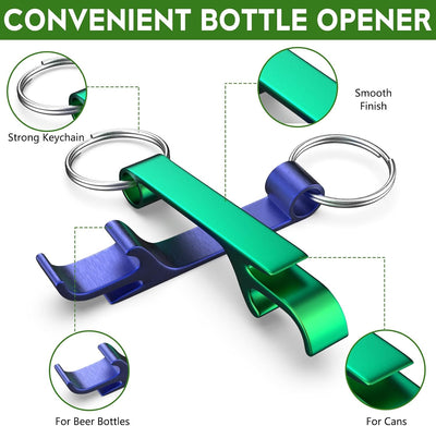 6 Llaveros Abridor Botellas Aleación Aluminio Coloridos