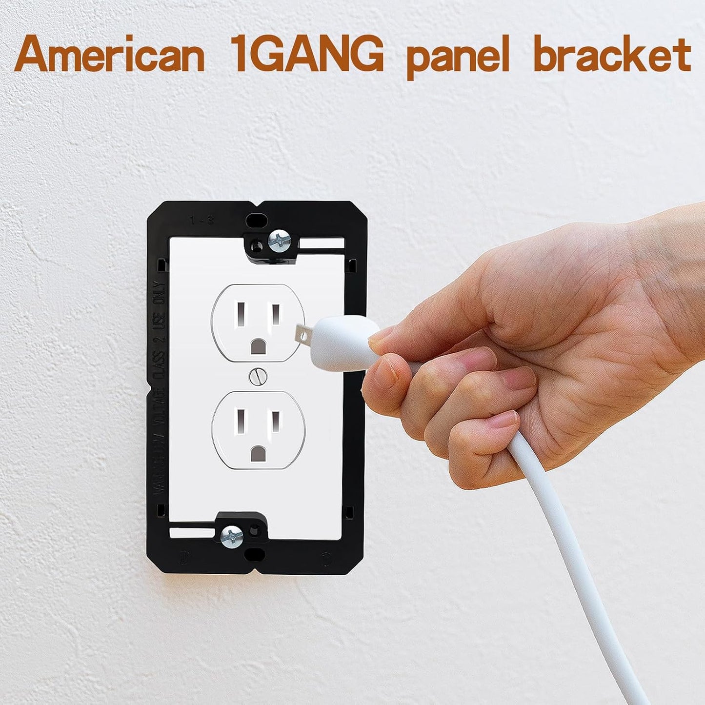 Soporte montaje bajo voltaje para cables pared yeso