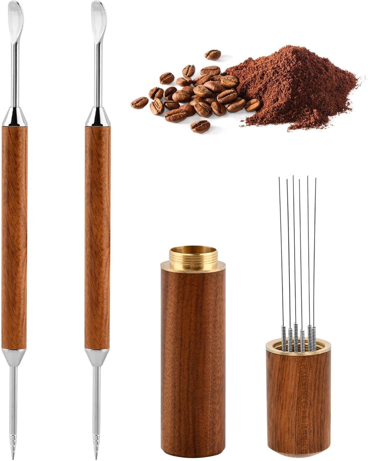 Agitador espresso 6 agujas acero inox para hogar cocina