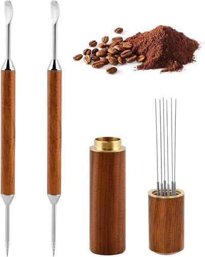 Agitador espresso 6 agujas acero inox para hogar cocina