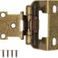 Bisagras puerta gabinete cierre automático latón 1/2" set 20