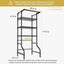 Estante lavadora secadora 3 niveles metal 28x19x77cm